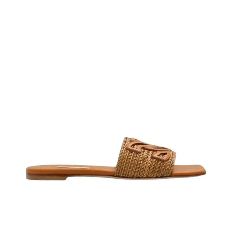 Casadei Slide Slippers Women's Brown-1