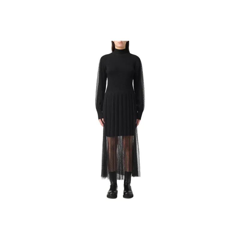 TWINSET MILANO Long-Sleeved Dresses Women's Black-0