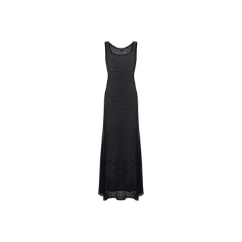 TOM FORD Sleeveless Semi Sheer Maxi Dress