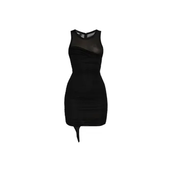 DSQUARED 2 Draped Sleeveless Mini Dress