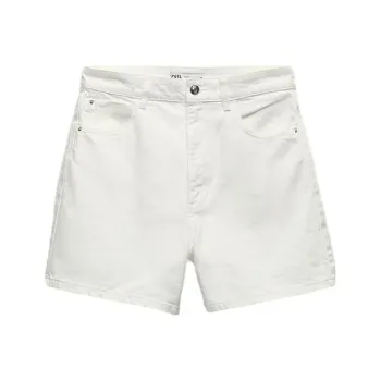 ZARA Denim Shorts Women's White