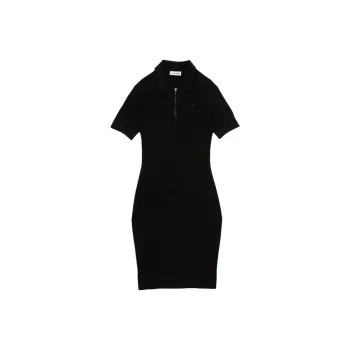 LACOSTE Short-Sleeved Dresses Women's Black