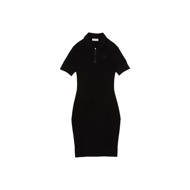 LACOSTE Short-Sleeved Dresses Women's Black-0