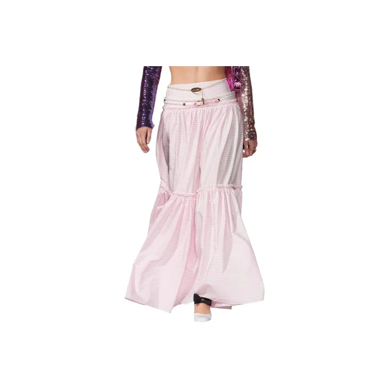 CHANEL SS24 24C Casual Long Skirts Women's Pink-0
