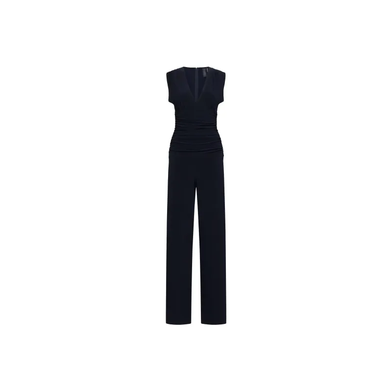 NORMA KAMALI Draped Straight leg Jumpsuit-0