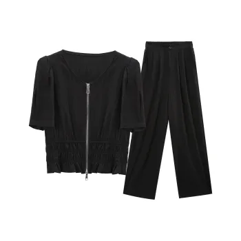 A Paradise For Awakening Casual Suit Women's Black