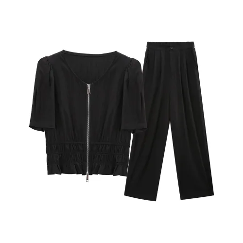 A Paradise For Awakening Casual Suit Women's Black