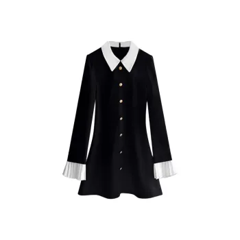 Incolore Long Sleeved Dress Women's Black