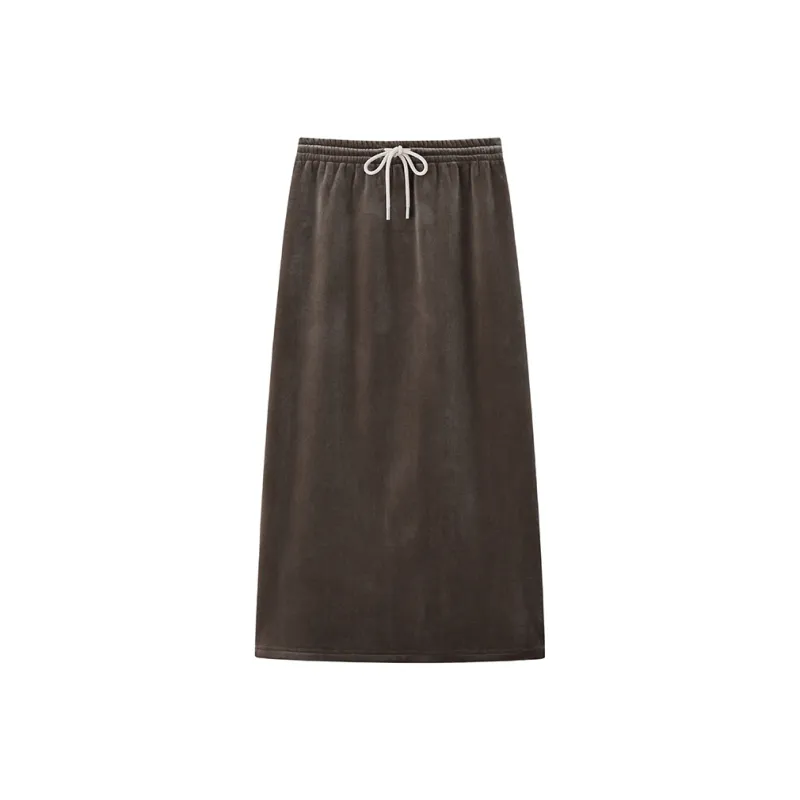 ZHOUMIAO Casual Long Skirts Women's-2