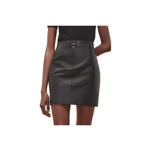 HERMES Casual Short Skirts Women's Black