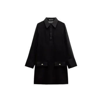 ZARA Long Sleeved Dress Women's Black