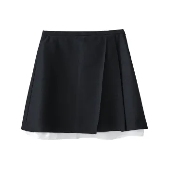 Fstudio Casual Short Skirts Women's Navy Blue