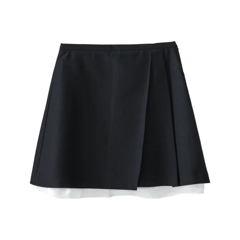 Fstudio Casual Short Skirts Women's Navy Blue-0