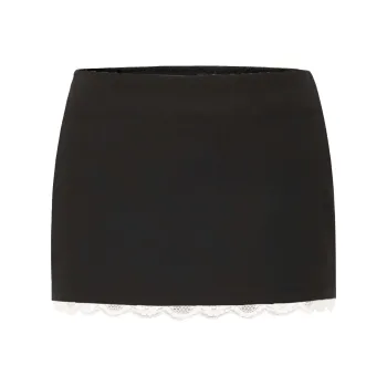NOTAWEAR Casual Short Skirts Women's Elegant Black