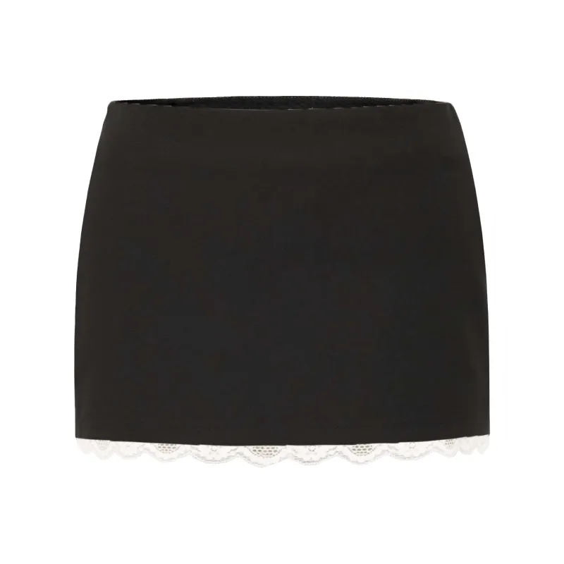 NOTAWEAR Casual Short Skirts Women's Elegant Black-0