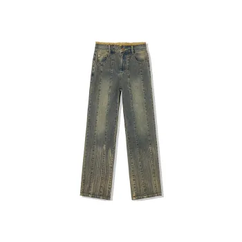 LA CRAWFISH Jeans Women's Vintage Denim Blue