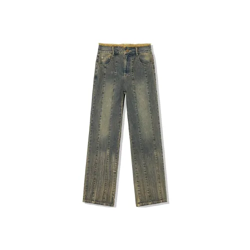 LA CRAWFISH Jeans Women's Vintage Denim Blue