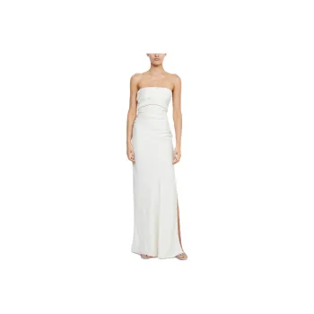 BEC+BRIDGE ETERNITY STRAPLESS MAXI Sleeveless Dress Women's CREAM/Cream