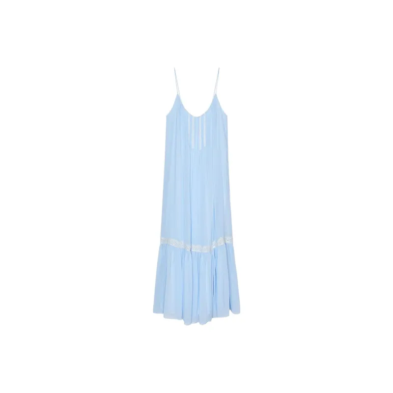 ZARA Slip Dress Women's Sky Blue-0