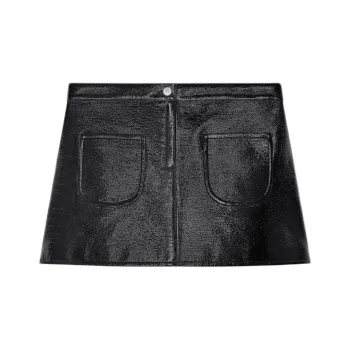 COURREGES 2-Pocket Vinyl Mini Skirt