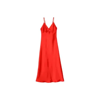 Sandro Slip Dress Women's Dark Red