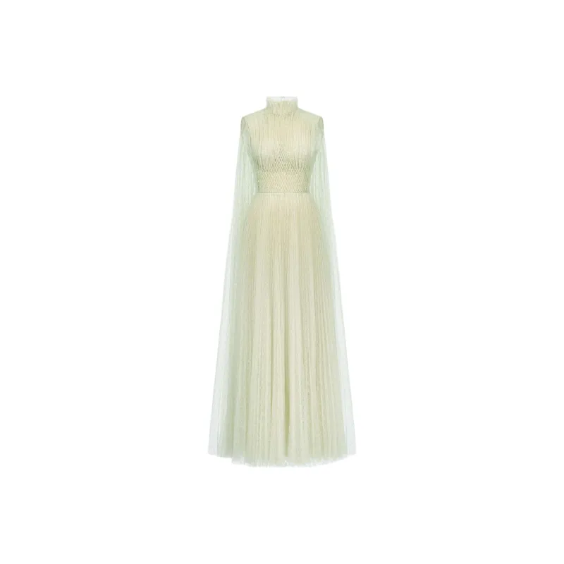 MONTSAND SS25 Mint Smocked Lace Maxi Dress Sleeveless Dress Women's Mint Green-0