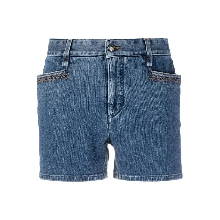Chloe Denim Shorts Women's Blue-0