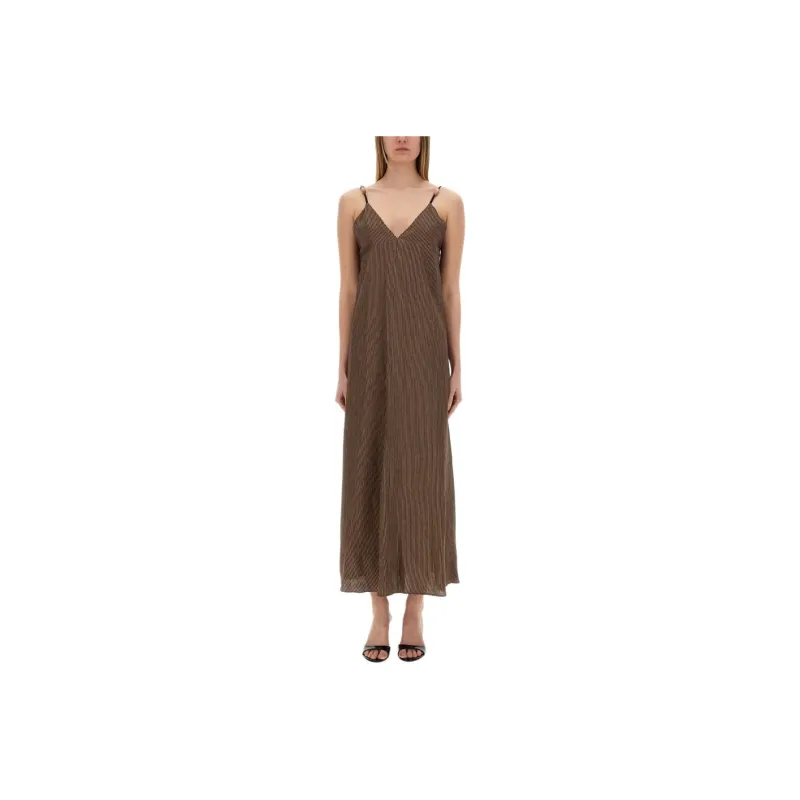ALYSI Slip Dresses Women's Brown-0