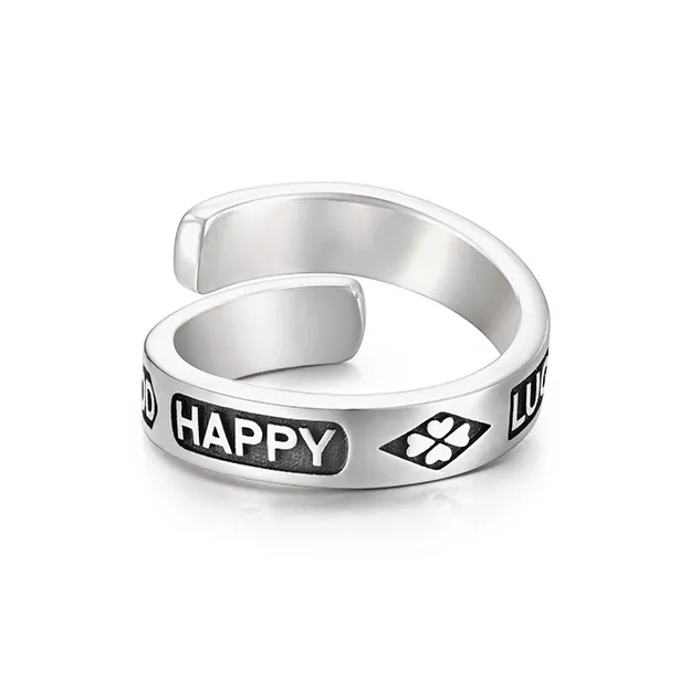 IDEAGEMER S925 Silver Rings Men's-6