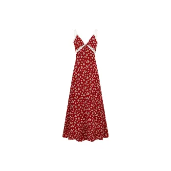 DOSOHEB Slip Dresses Women's Red