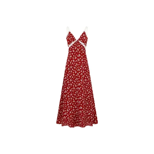 DOSOHEB Slip Dresses Women's Red