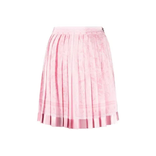 VERSACE Barocco High Waist Pleated Mini Skirt