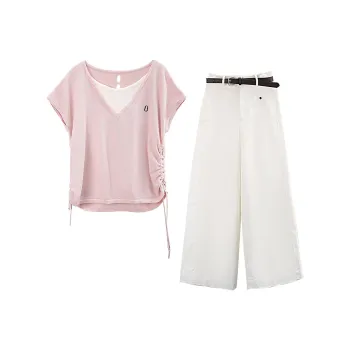 A Paradise For Awakening Casual Suit Women's Pink