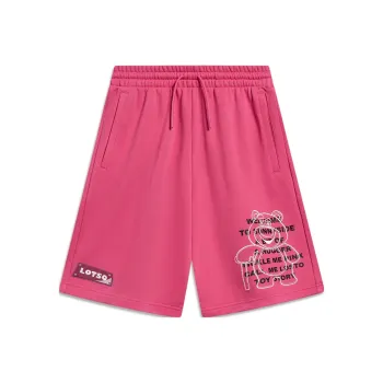 LiNing x Disney Sports Shorts Women's Mountain Berry Red