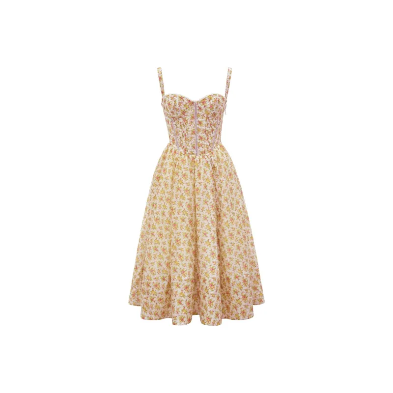 HOUSE OF CB Kelly Slip Dress Women's Rose Print-0