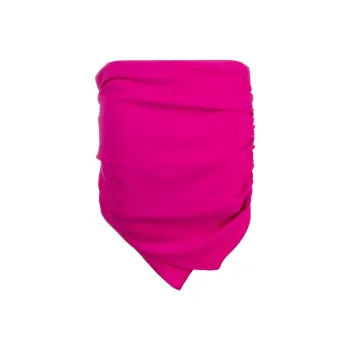 The Attico Hatty Ruched Low Rise Mini Skirt