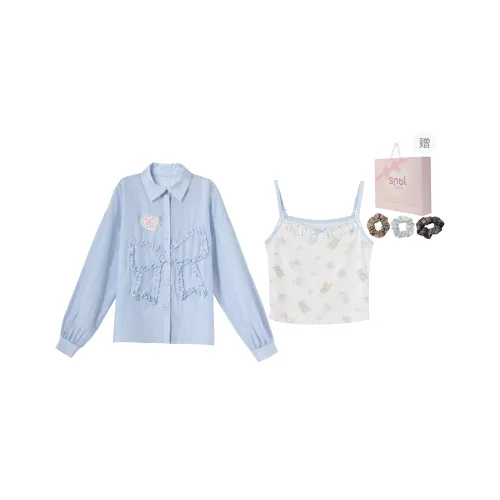 SNBL Casual Suit Women's Blue+White
