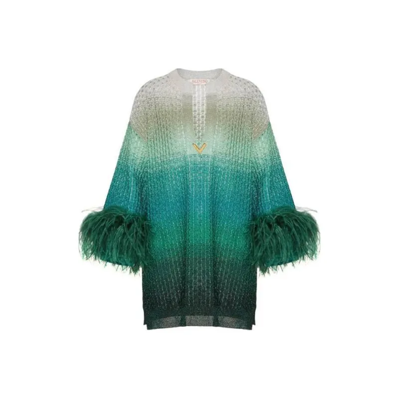 Valentino Long-Sleeved Dresses Women's Forest Green-0
