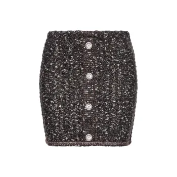 PINKO Vinacciolo Button Detailed Mini Skirt