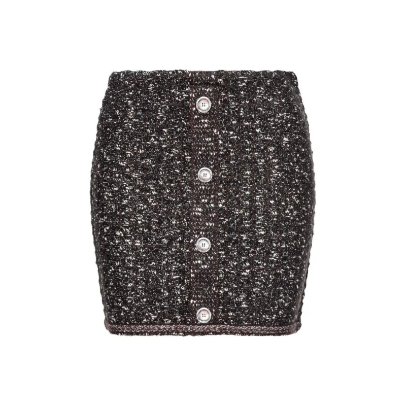 PINKO Vinacciolo Button Detailed Mini Skirt-0
