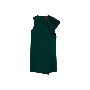 MaxMara Studio Edmea Collection Short Radzmir Dress Sleeveless Dress Women's Green