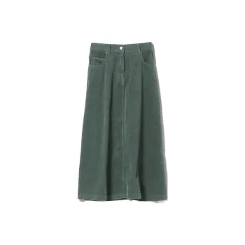 Beams Casual Long Skirts Women's Green