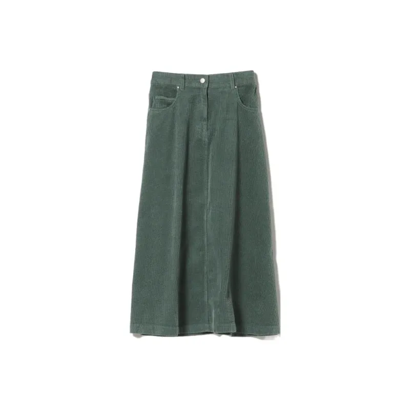 Beams Casual Long Skirts Women's Green-0