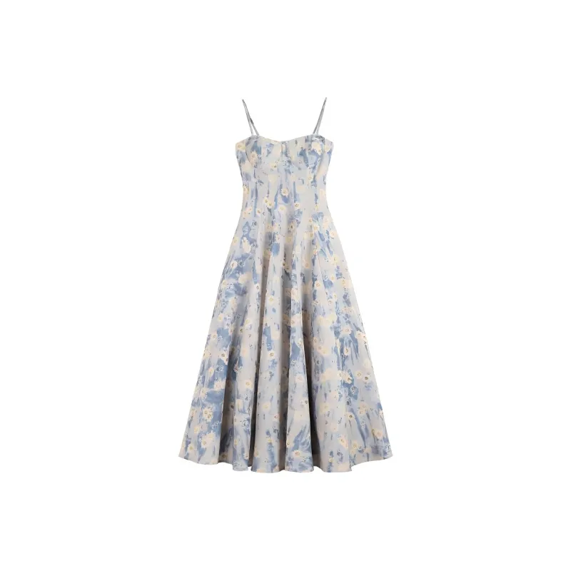 IDLE SOUL Slip Dress Women's Light Blue-0