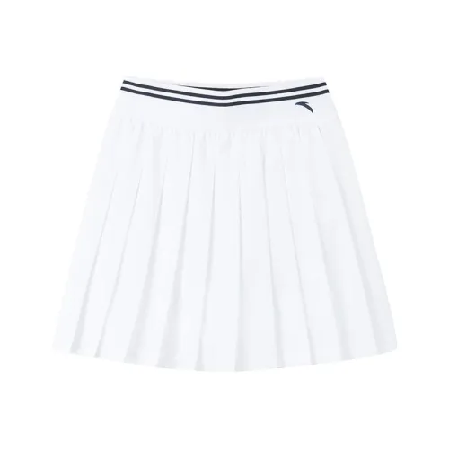 Anta Variety Training Collection Casual Short Skirts Women's Snowflake White