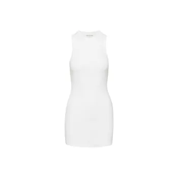 ARITZIA Denim Forum The '90s Ribbed Tank Dress Sleeveless Dress Women's White/White