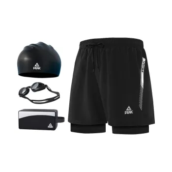 PEAK Swimming Equipment Sets Seaside Beach Vacation With Hot Spring Relaxation Men's Black