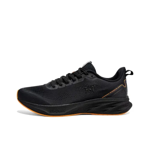 361° Wear resistant And Lightweight Low Top Casual courtesy running Shoes Men's Black Orange