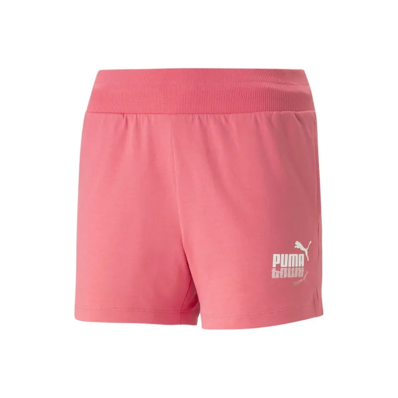 PUMA Summer Splash Sweat Shorts 4' TR Sports Shorts Women's Pink-0