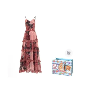 WOWI KCKS Slip Dress Women's Red Floral